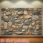 toile imprimée pierre naturelle multicolore 2d flat printing occasion fête anniversaire mariage Halloween