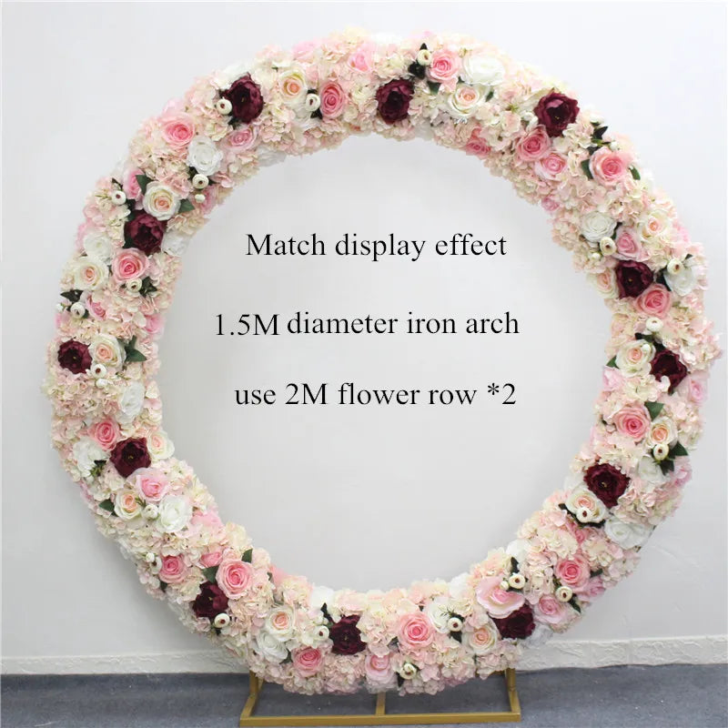 Comparaison des deux longueurs disponibles (1m et 2m) de rangée florale