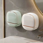 distributeur savon moderne adhésif blanc or rond brillant grille tailles différents savons