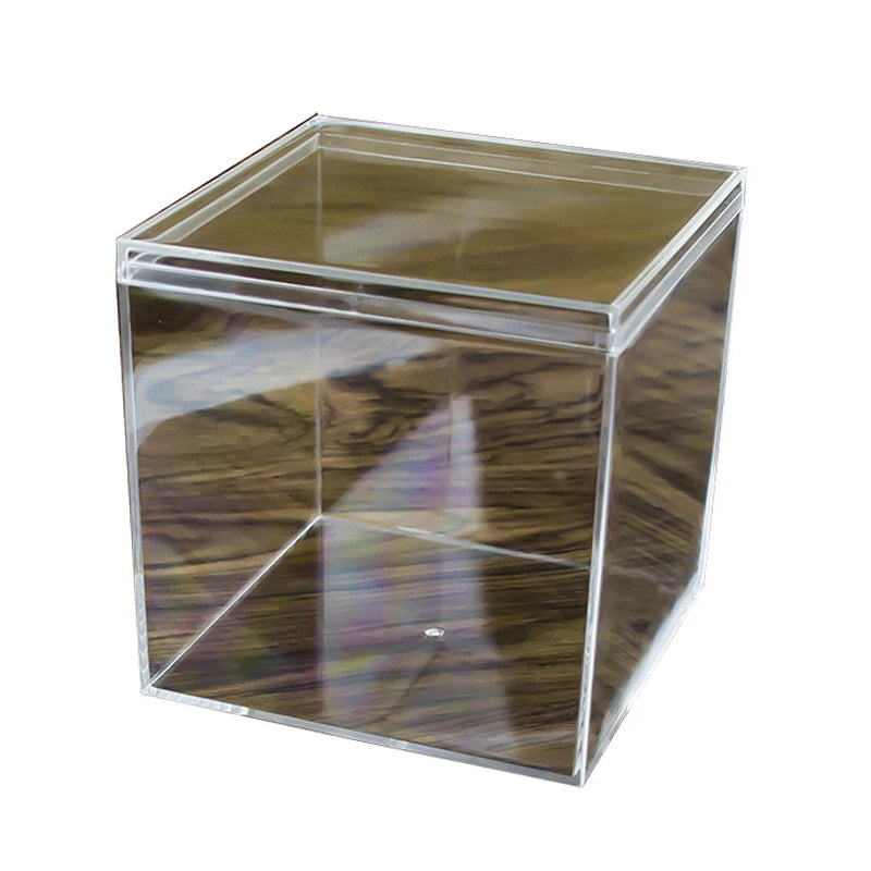boîtes plastique transparent modernes bijoux rangement sans motif très transparent