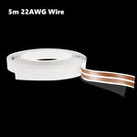 câble plat électrique caché audio led cœurs cuivre pur adhésif 10m 17awg 22awg