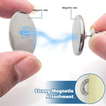 clips magnétiques amovibles rideau argenté bleu rond lisse adhésif moderne guide