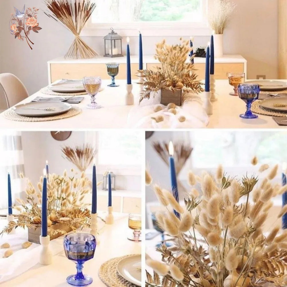 décoration boho plumes séchées naturelles mix beiges roses grises anniversaire maison