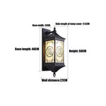 lampe murale classique géométrique verre mat opaque mur noir ledextérieur