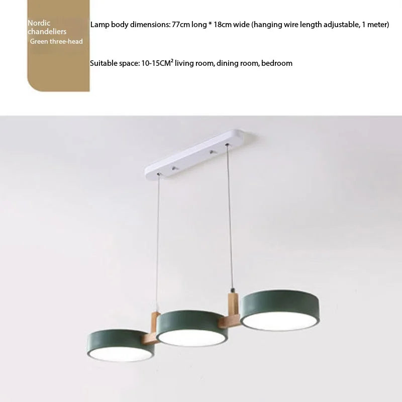 suspension lumineuse moderne trois abatjours vert foncé blanc gris opaques minimaliste scandi