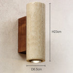 applique murale moderne pierre marbrée beige gris luminaire E27 28cm 32cm 6000K 4000K 3000K