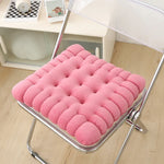 coussin peluche forme biscuit antidérapant coton pp velours polyester moderne gris rose bleu