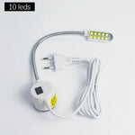 lampe flexible blanc moderne aimant adhésif interrupteur câble prise us eu led adjustable