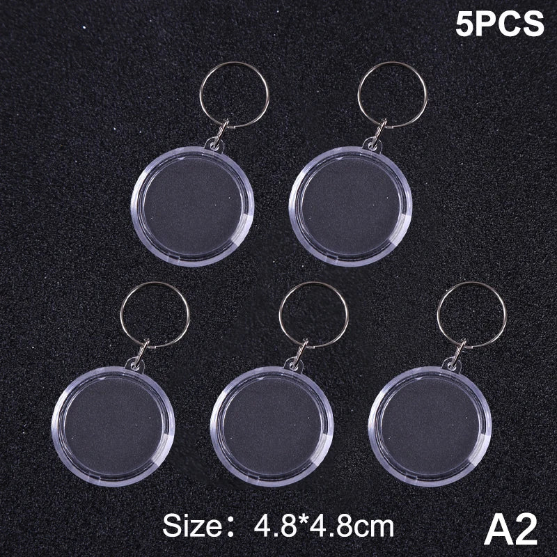 porte clés transparent moderne imprimé ❤️ You étoile super dad anneau métallique