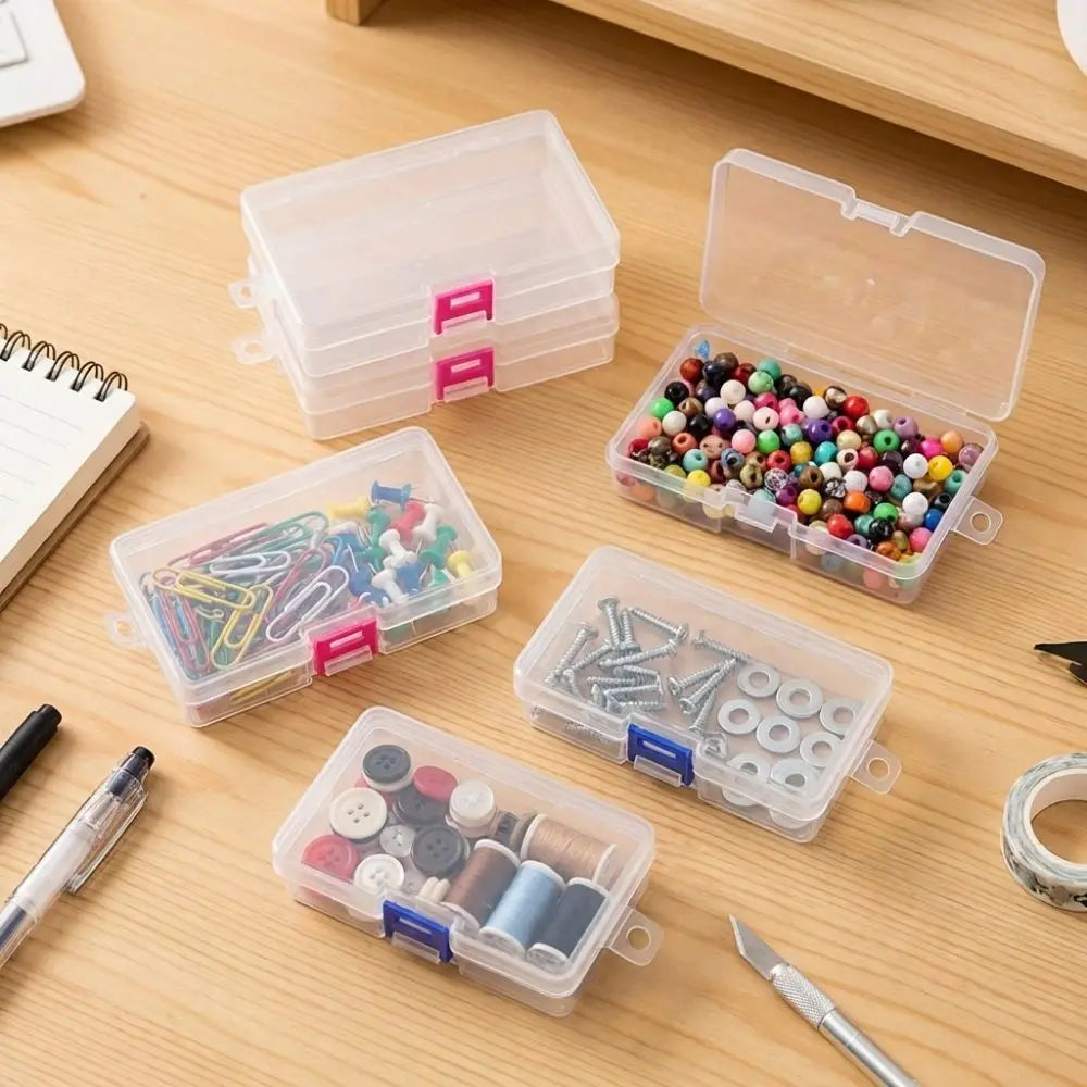 boîtes rangement transparentes clips fermeture réutilisables respectueux environnement pastorales rectangles petits objets