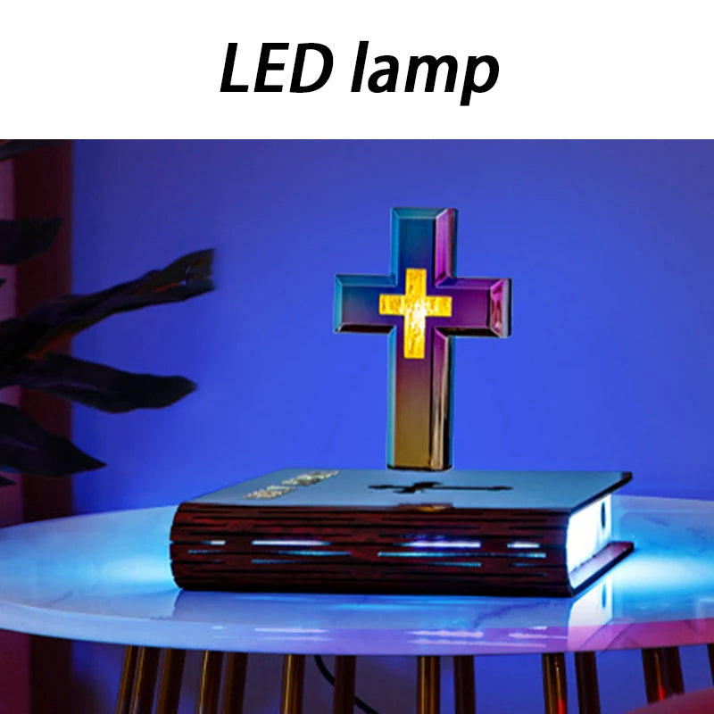 lampe décorative croix arc ciel livre bible lumineuse moderne rotation réglage lumière