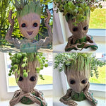 vase decoratif groot personnages marvel pot plante texturé oiseau miniature