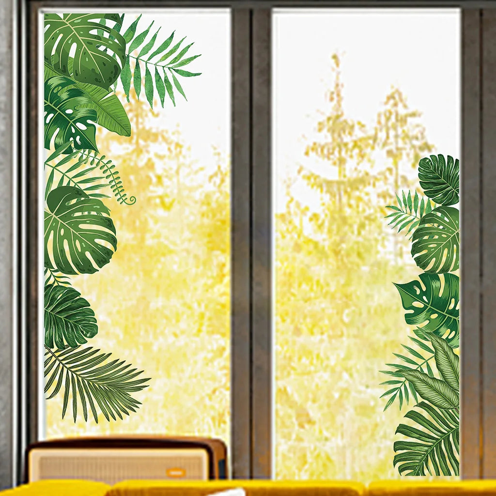 Autocollant mural plante verte pour chambre enfant