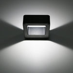 lampe murale led étanche contemporaine noire grise 145mm 120mm 45mm opaques