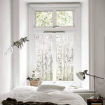 film fenêtre décoratif bambou adhésif transparent vert gris moderne naturel isolation uv thermique amovible