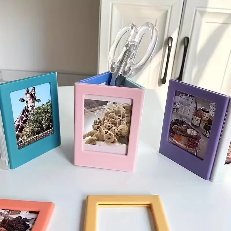 cadres photo magnétiques modernes couleurs vives portraits paysages animaux transparents intérieur festive