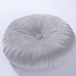 coussin rond velours brodé mousse pu polyester moderne orange jaune gris roseversible non amovible