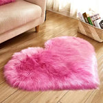 tapis fourrure synthétique blanc rose moderne 30cm 40cm 40cm 50cm 70cm 90cm