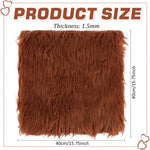 tapis noir fourrure peluche épais moderne doux bricolage couture tissu polyester antimicrobien contrôle odeurs