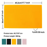 tapis bar silicone perforé moderne noir gris rose blanc perforations respectueux environnement