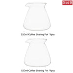 ensemble verres transparents moderne 520ml 275ml plateau bois sucre cubes