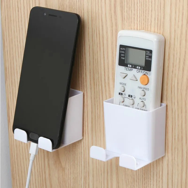 porte téléphone mural adhésif moderne couleur rouge bleu rose gris blanc matériau plastique rechargeable