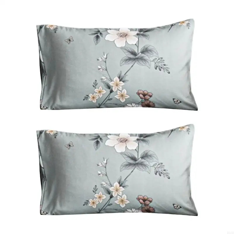 parure lit drap housse taies d'oreiller motif fleurs moderne élégant
