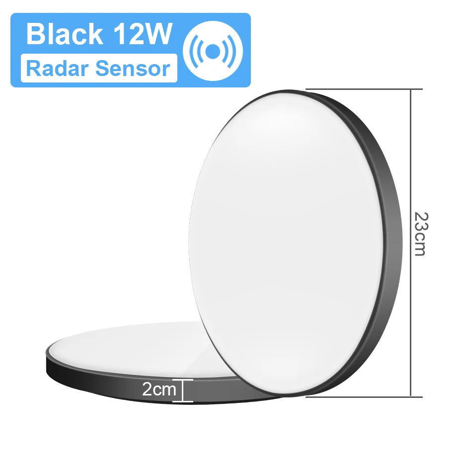 Lampe LED moderne 23cm 32cm 38cm 12W 24W 36W 48W blanc opaque