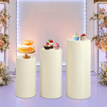 supports présentation desserts tissu couleurs modernes mariage fêtes uni minimalistes