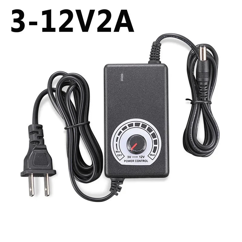 adaptateur électrique réglable tension sortie 3v 12v 24v entrée ac 100v 240v certification rohs