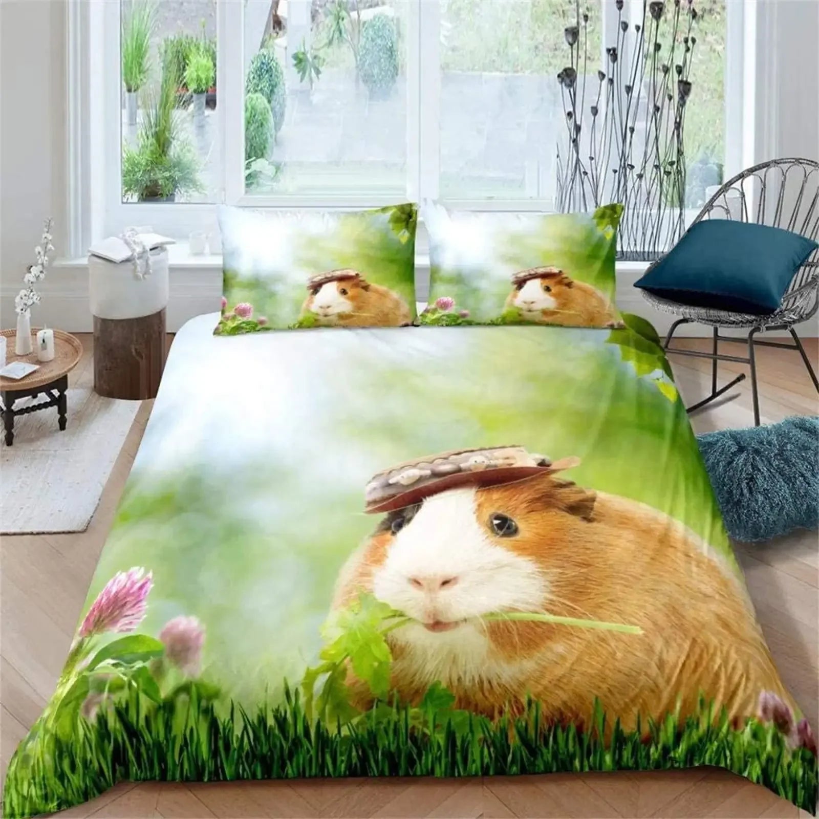 Options de tailles disponibles pour la housse de couette 3D