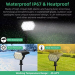 spots solaires led rechargeables ip67 moderne noirs hexagonaux autoinstallationextérieur 810h