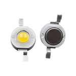 diodes led blanc chaud froid neutre moderne technologique clips métalliques lentille corps diode pack