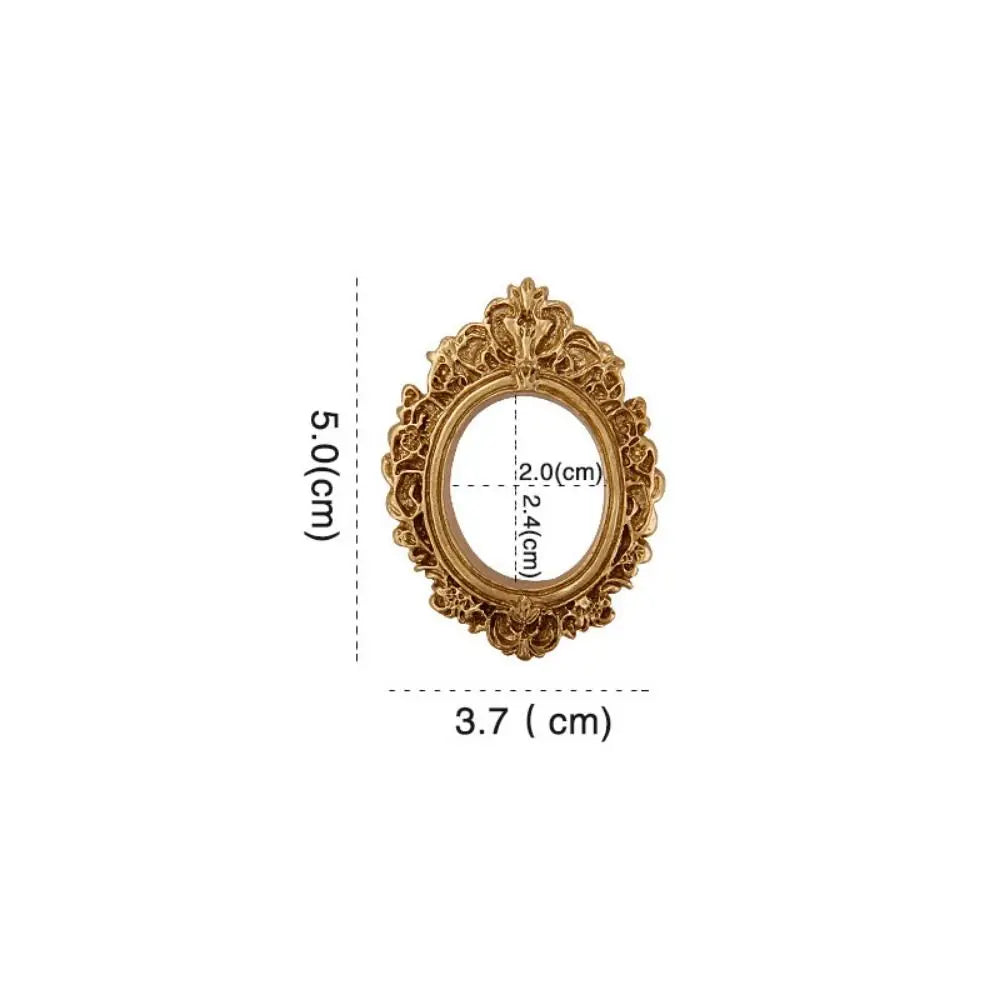 cadres photo résine classique doré argenté baroque ornements floraux complexes