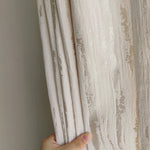 rideau beige clair rayures fines classique blanches opaques maison polyester personnalisable