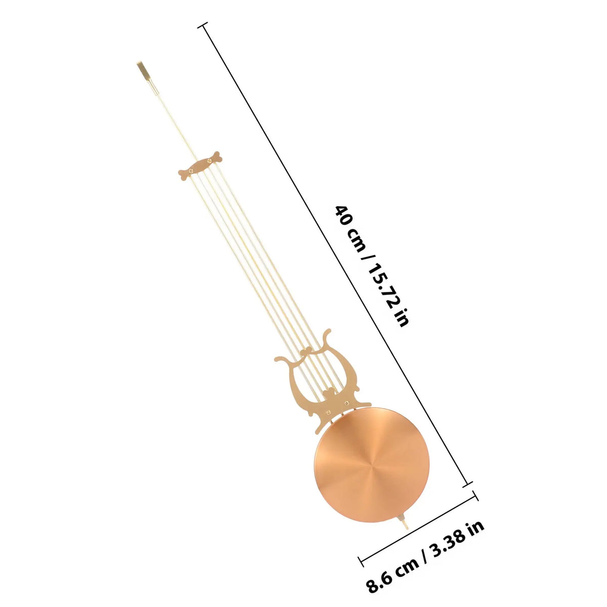pendule vintage or rond métal durable horloge murale réparation diy élément décoratif classique adhésif