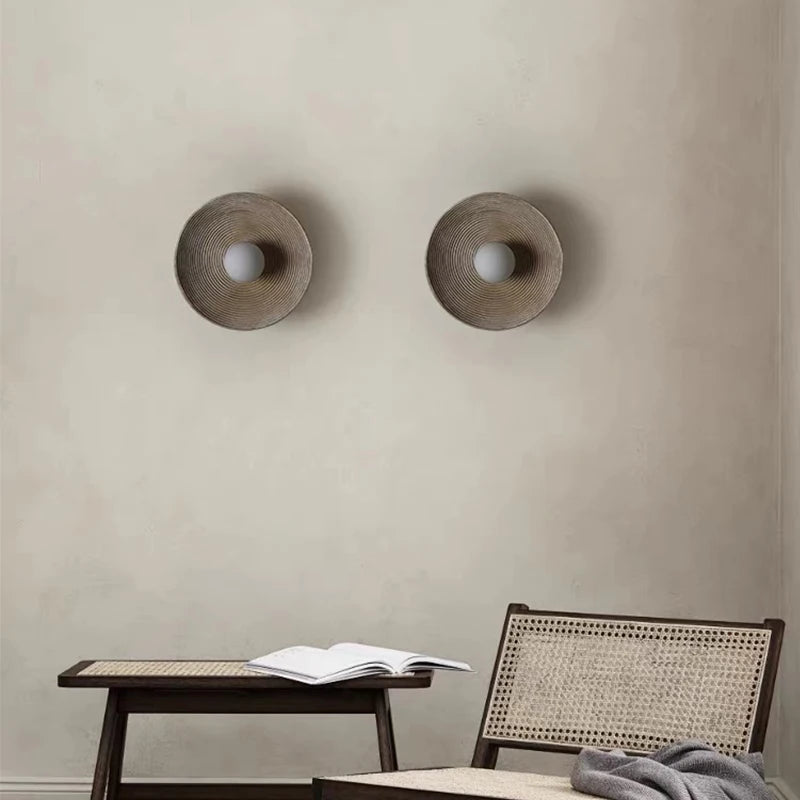 lampe murale led texturée minimaliste bohème éclairage mural chambre coucher