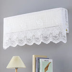 rideau climatisation blanc dentelle motifs floraux translucide classique anti poussière decoration maison