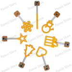 clé lumineuse led cœur étoile sapin cadeau moderne orange adhésif puce led motifs géométriques