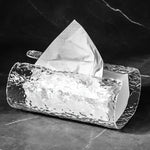 porte serviettes transparent effet écorce texture rugueuse mouchoirs papier moderne salle bain