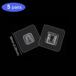 prise courant multi fentes adhésive transparente moderne pratique blanc boutons fixation