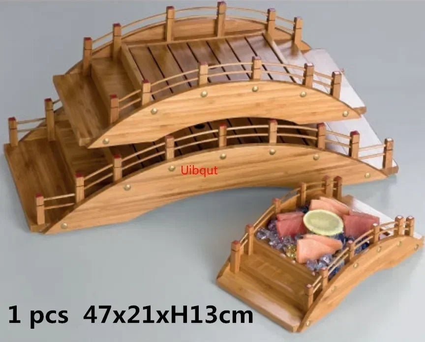plateau sushi bois moderne bateau sushi assiettes sashimi