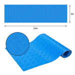 tapis antidérapant bleu diamanté piscine protection sol fond marin opalescent