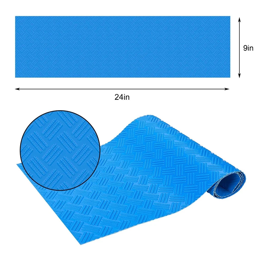 tapis antidérapant bleu diamanté piscine protection sol fond marin opalescent