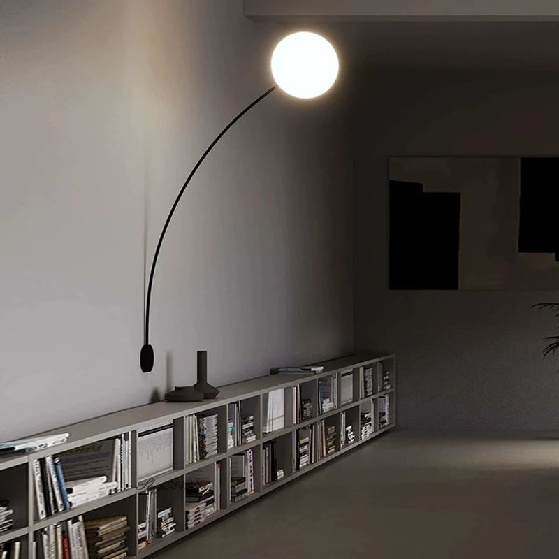 lampe poser moderne dorée lampe verre blanc sphérique éclairage chambre salon minimaliste led adaptable