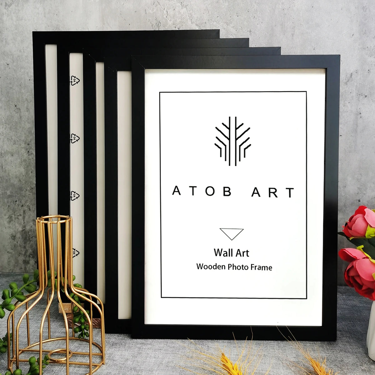 cadres photo bois modernes noir clair 10x15 15x20 20x25 a4 mural exposant vertical horizontal