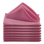 serviettes table satin carrées mariage décoration fête couleur unie classique