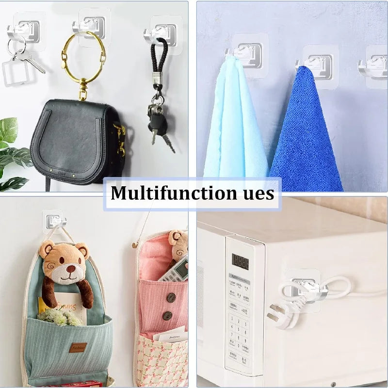 porte coudes rideau adhésifs transparents modernes accessoires rideaux ajustables clips crochets anneaux boucles plastique