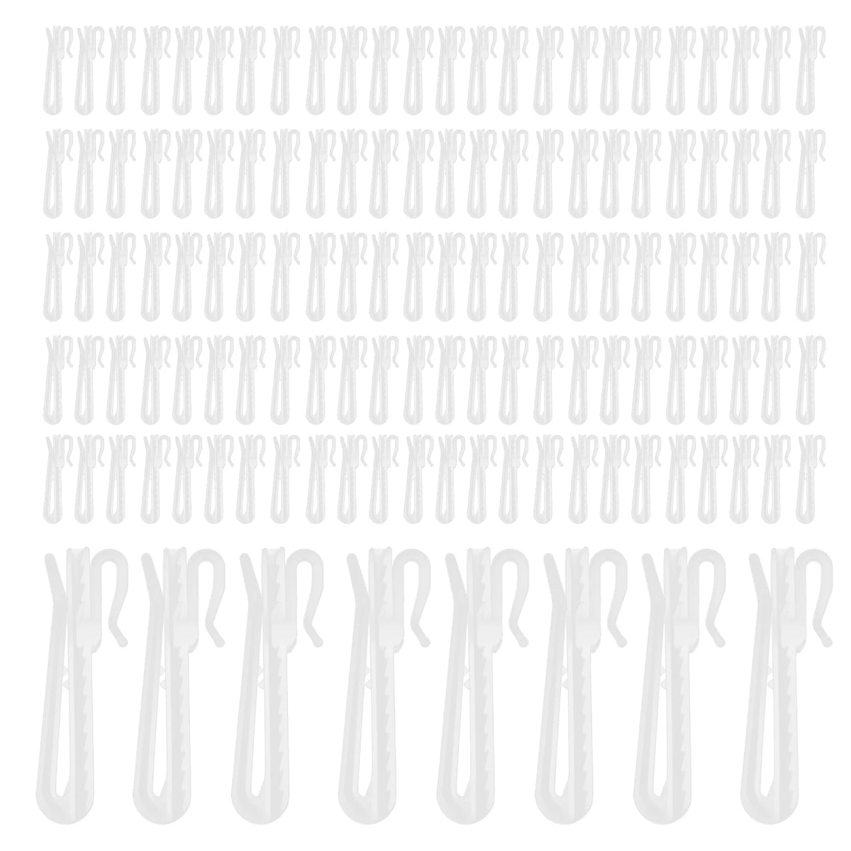 clips suspension blancs ajustables rideaux accessoires décoration maison hooks rideaux