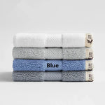 serviette coton carrée absorbante rapide douce blanche rose bleu minimaliste noël 34x34cm